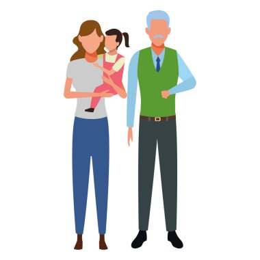 Aile avatar çizgi film karakteri