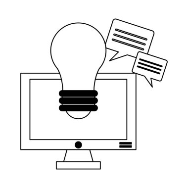 İş ve ofis siyah beyaz