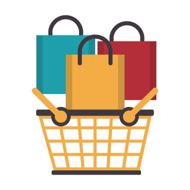 alışveriş konsepti karikatür