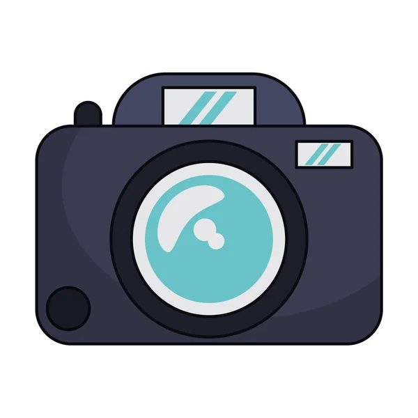 Izolované zařízení fotografického fotoaparátu — Stockový vektor