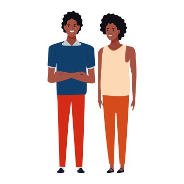 Çift avatar çizgi film karakteri