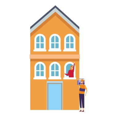 Genç arkadaşlar çizgi