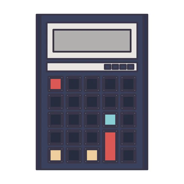 Calculadora dispositivo matemático aislado — Archivo Imágenes Vectoriales