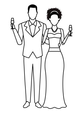 damat ve gelin siyah beyaz