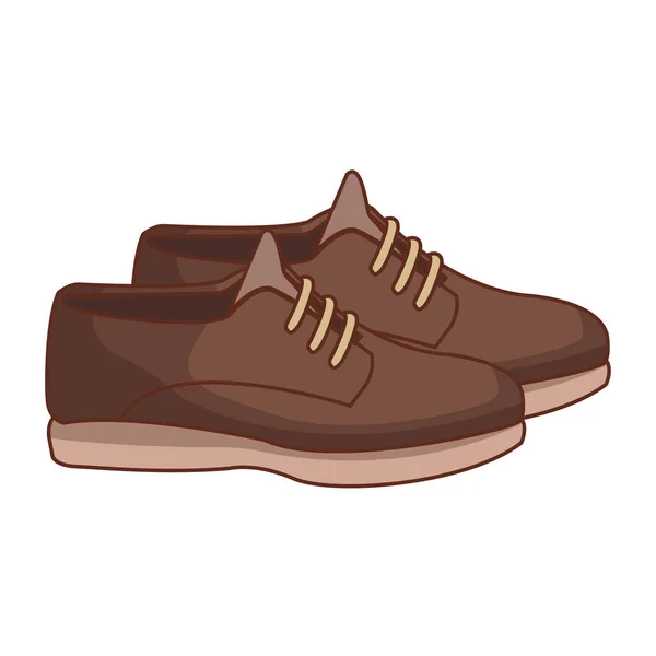 Sapatos de couro masculino — Vetor de Stock
