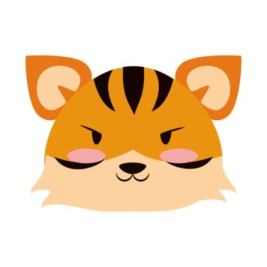 Şirin Kaplan hayvan çizgi film vektör çizimi