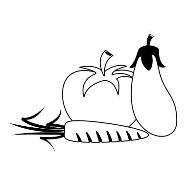 Siyah beyaz sebze sağlıklı gıda