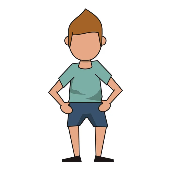 Hombre avatar personaje de dibujos animados — Vector de stock