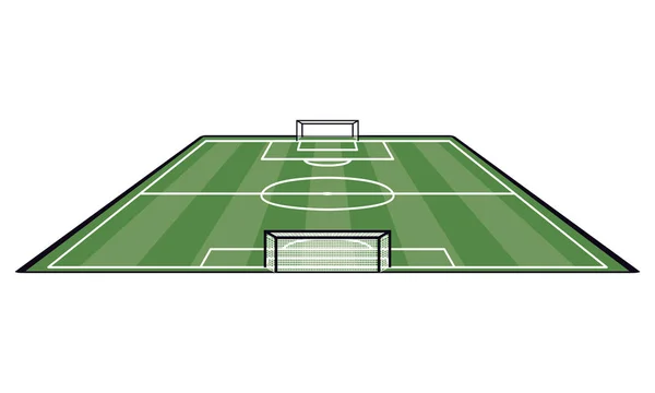 Campo de campo de futebol — Vetor de Stock