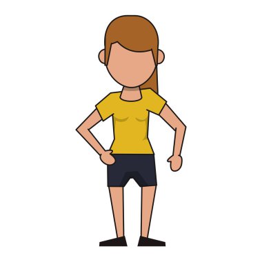 kadın avatar çizgi film karakteri