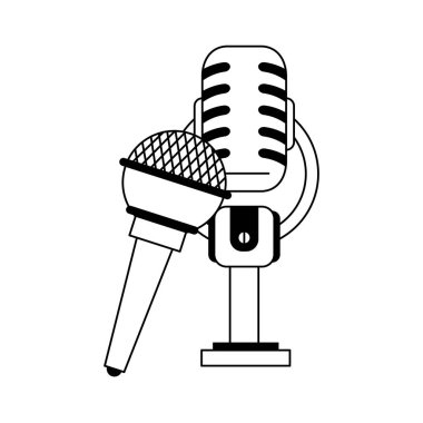 Siyah beyaz vinil vintage müzik diski