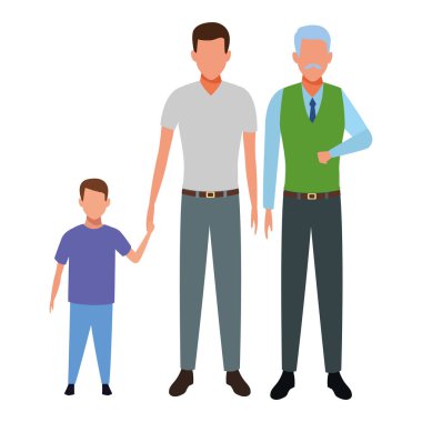 Aile avatar çizgi film karakteri