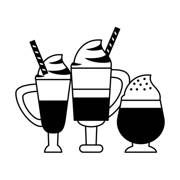 Kaffee Café Konzept Cartoon — Stockvektor