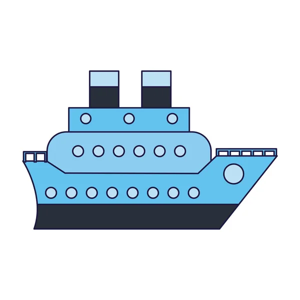 Cruise ship båt symbol — Stock vektor