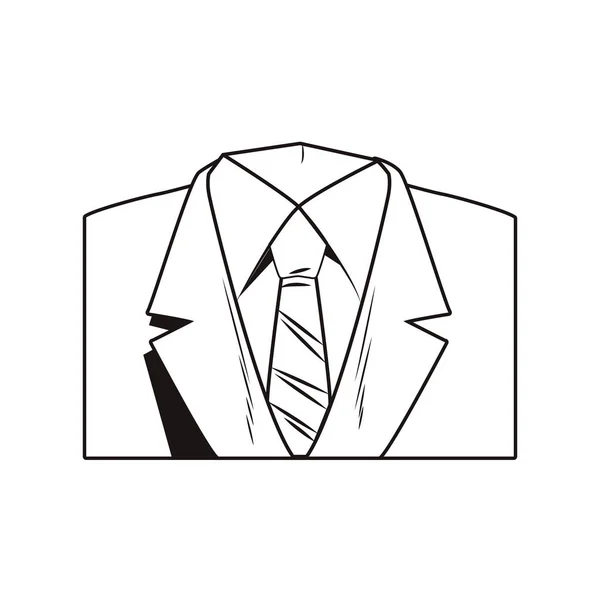 Επαγγελματικό κοστούμι απομονωθεί — Διανυσματικό Αρχείο