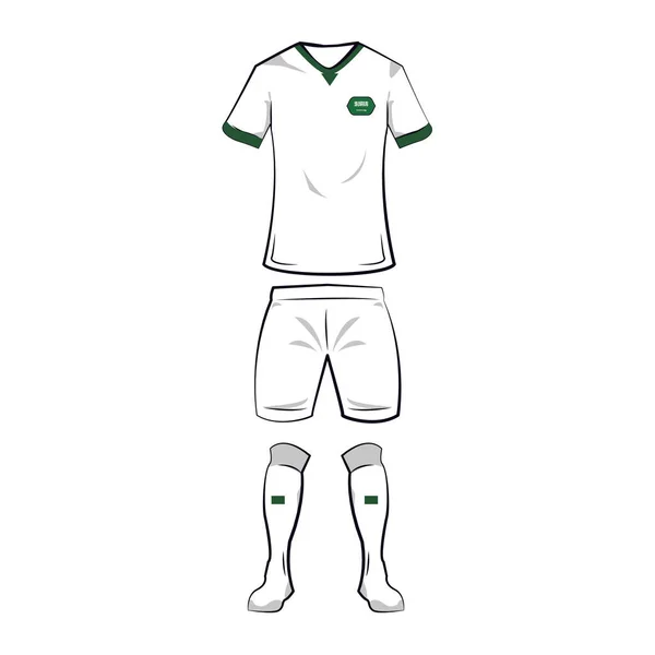 Maglietta calcio Arabia Saudita — Vettoriale Stock