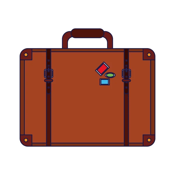 Travel suitcase symbol isolated — Stock Vector