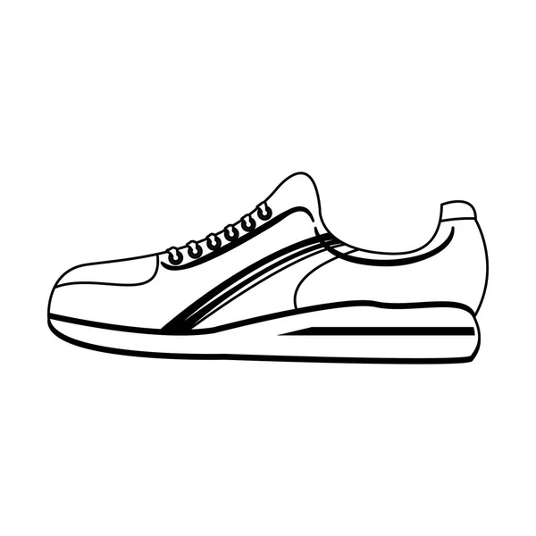 Chaussures de sport chaussures de baskets — Image vectorielle