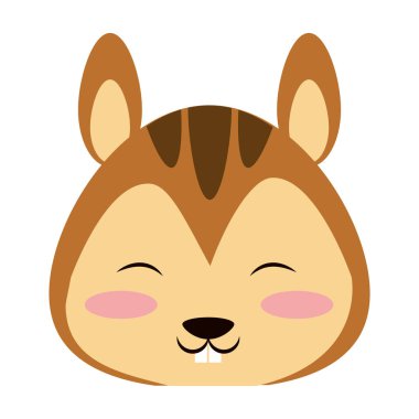 Sevimli sincap hayvan karikatür vektör illüstrasyon