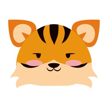 Şirin Kaplan hayvan çizgi film vektör çizimi