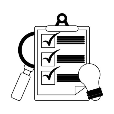 İş ve ofis siyah beyaz