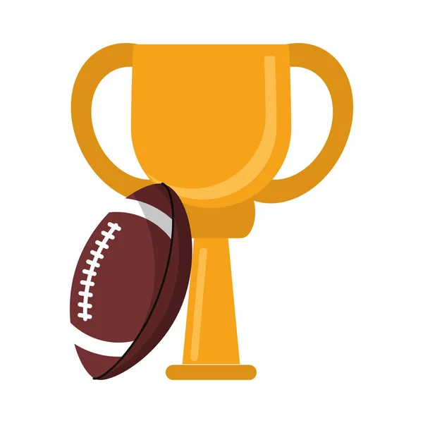 Coupe trophée de football américain — Image vectorielle