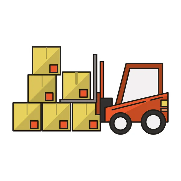 Lieferung und Logistik — Stockvektor