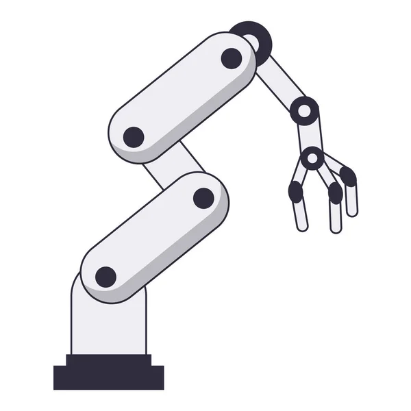 Robot arm technology — Stock Vector