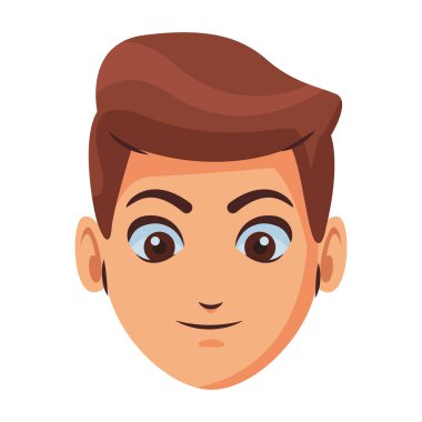 Adamın yüzü karikatür