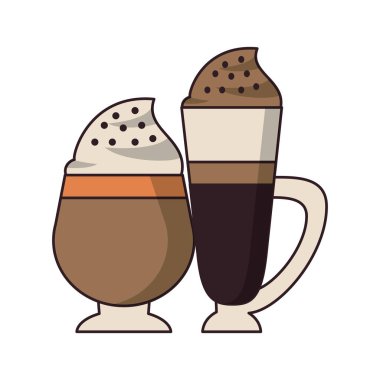 kahve kafe konsept karikatür