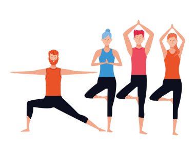 insanlar yoga pozlar