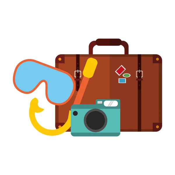 Vacations and travel concept — Stock Vector