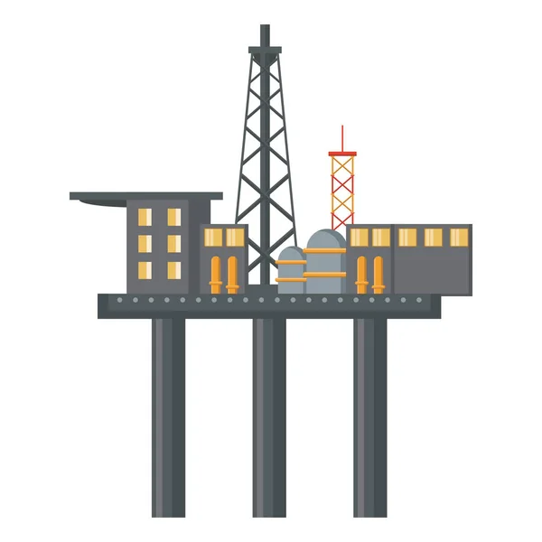 석유 기계 공장 — 스톡 벡터