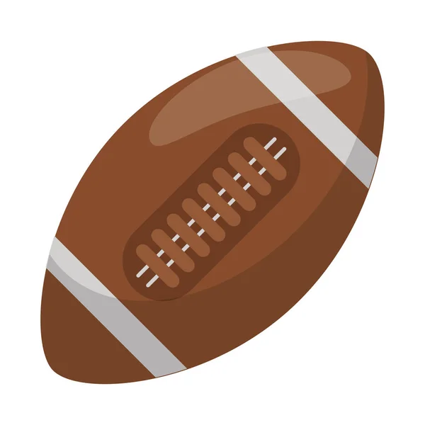 Ballon de football américain isolé — Image vectorielle