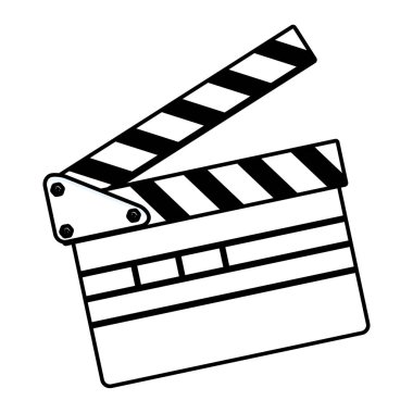 film clapper kurulu siyah beyaz