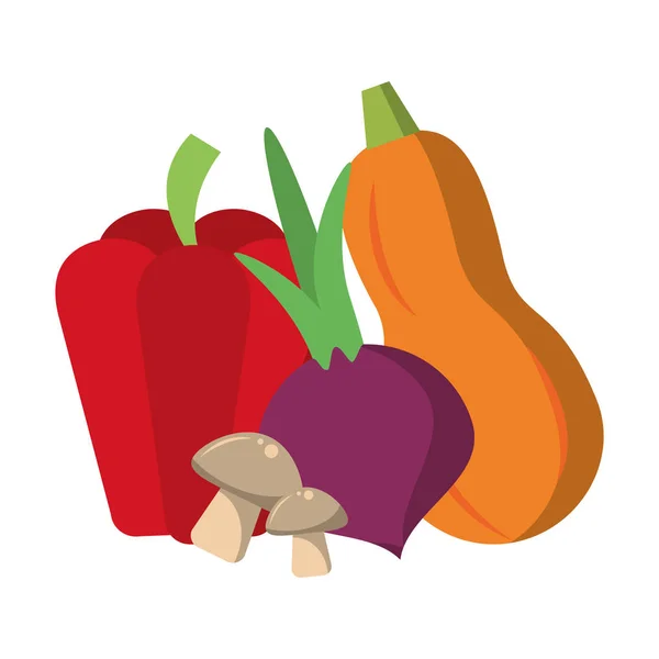 Fresh vegetables food — Stock Vector