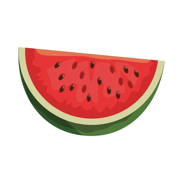 Sandía fruta dulce — Vector de stock