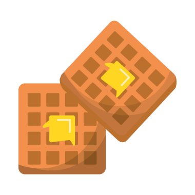 Kahvaltı sabah gıda karikatürler Vektör illüstrasyon