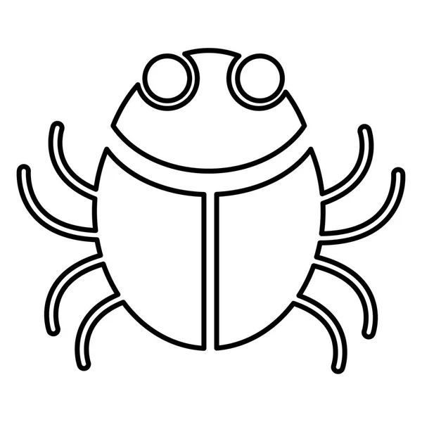 Bug virus symbol — Stock Vector