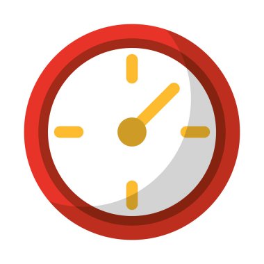 Duvar saati zamanlayıcı sembolü yalıtılmış