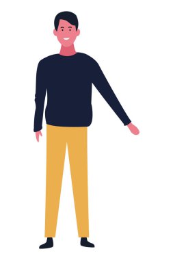 Genç adam çizgi filmi