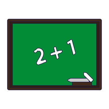 Blackboard eğitim sembolü izole