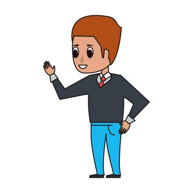 Genç işadamı çizgi film