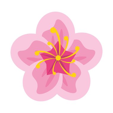 çiçek çiçeği simgesi karikatür izole