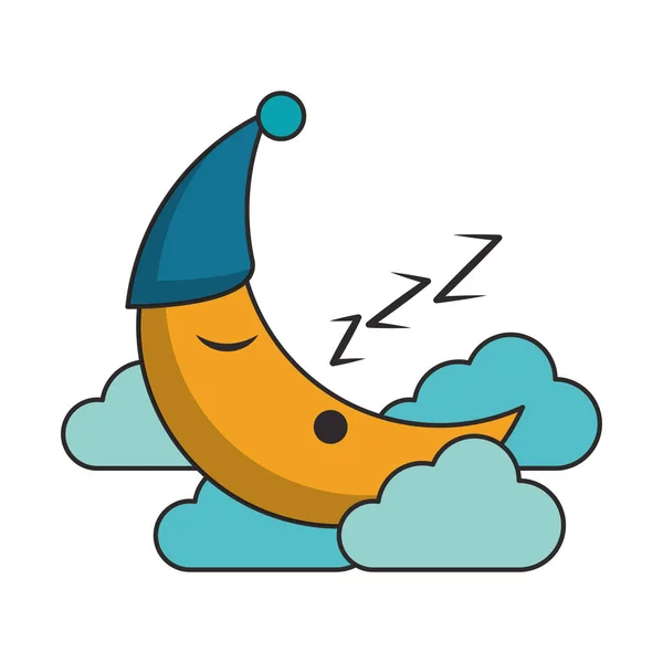 睡眠と休息の漫画 — ストックベクタ