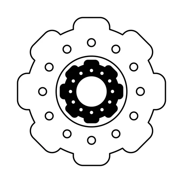 Gears ikona kreskówka — Wektor stockowy