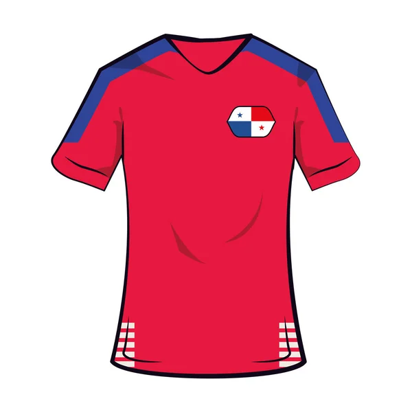 Ο Παναμάς ποδόσφαιρο μπλουζάκι — Διανυσματικό Αρχείο