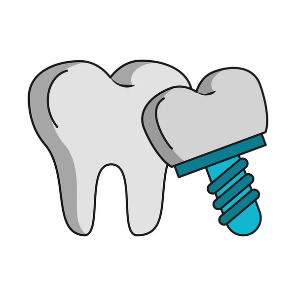 Salud e higiene en el cuidado dental — Vector de stock