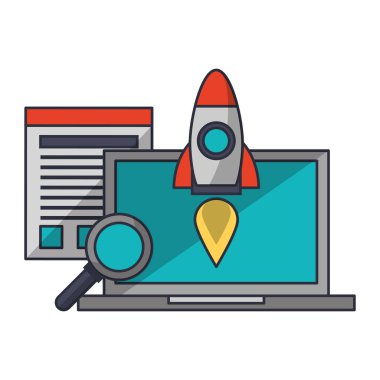 teknoloji yazılım araçları karikatür