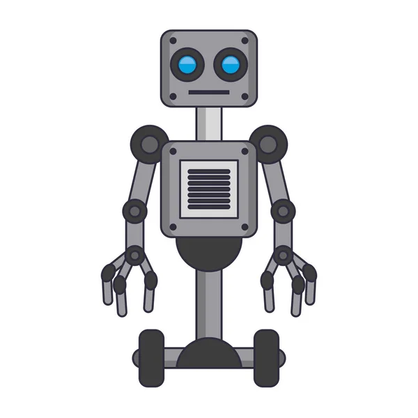 Elektrische robot icoon cartoon geïsoleerd — Stockvector